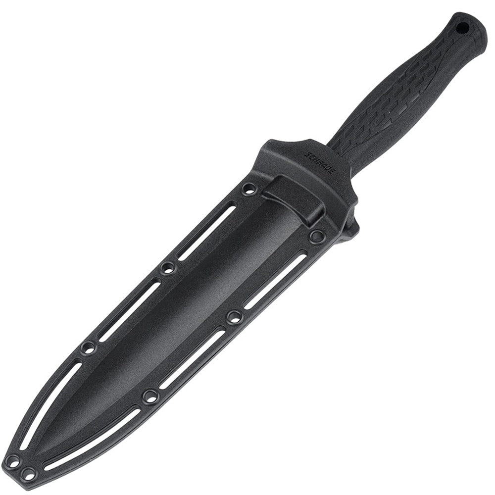 Nóż wojskowy Schrade Needle Magnum Serrated Fixed Blade - Black