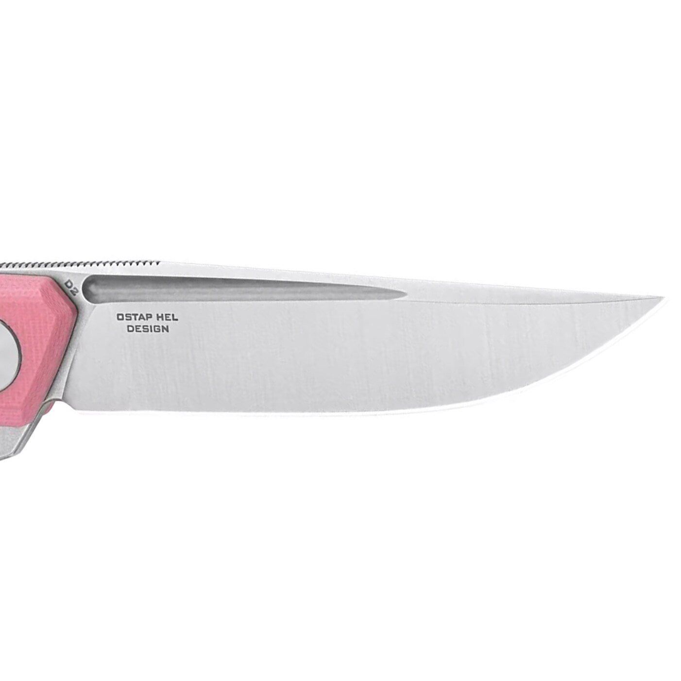 Nóż składany Bestechman Mini Dundee - Pink/Satin Stonewash