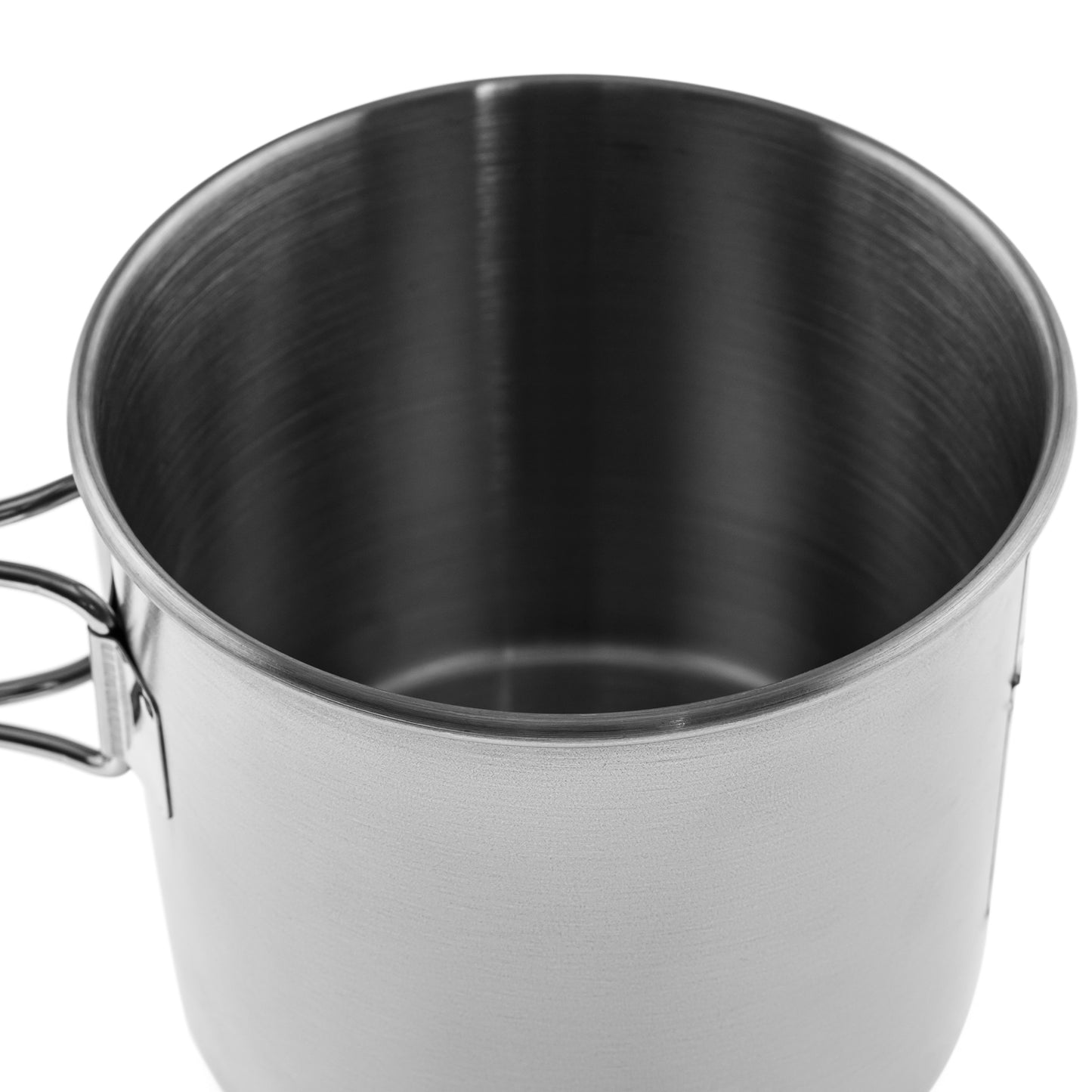 Kubek stalowy Mil-Tec ze skladanym uchwytem 600 ml
