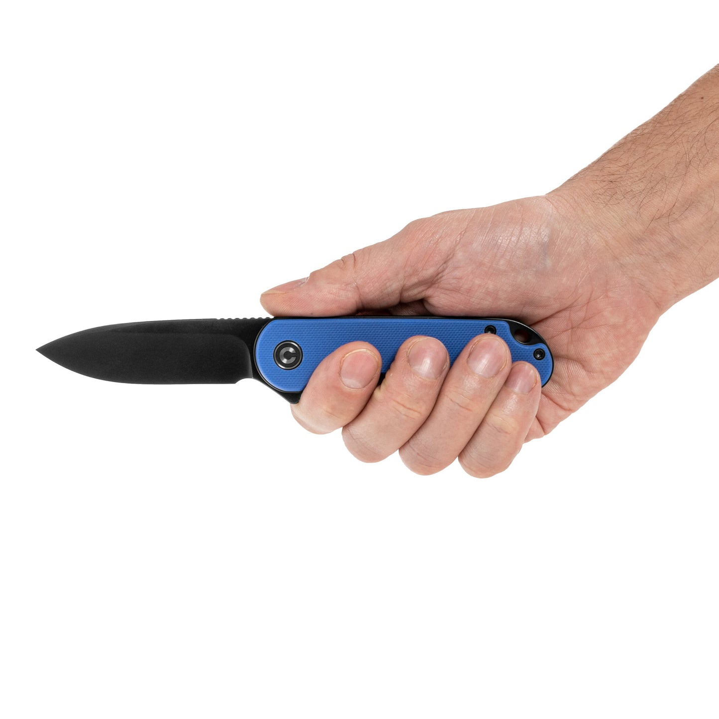 Nóż składany Civivi D2 Elementum Flipper C907X - Black Stonewashed/Blue G10