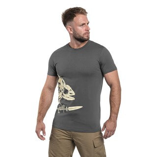 Koszulka T-shirt Helikon Full Body Skeleton - Shadow Grey