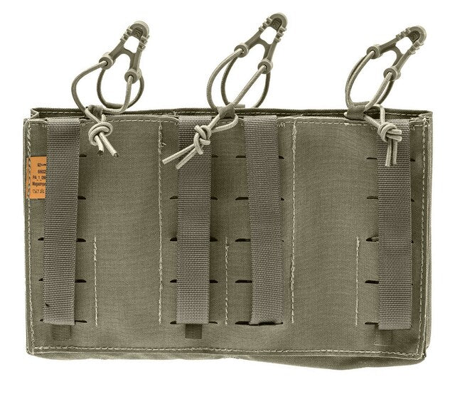 Potrójna ładownica Lindnerhof Mag Panel X3 PA098/II na magazynki karabinowe - Stone Grey