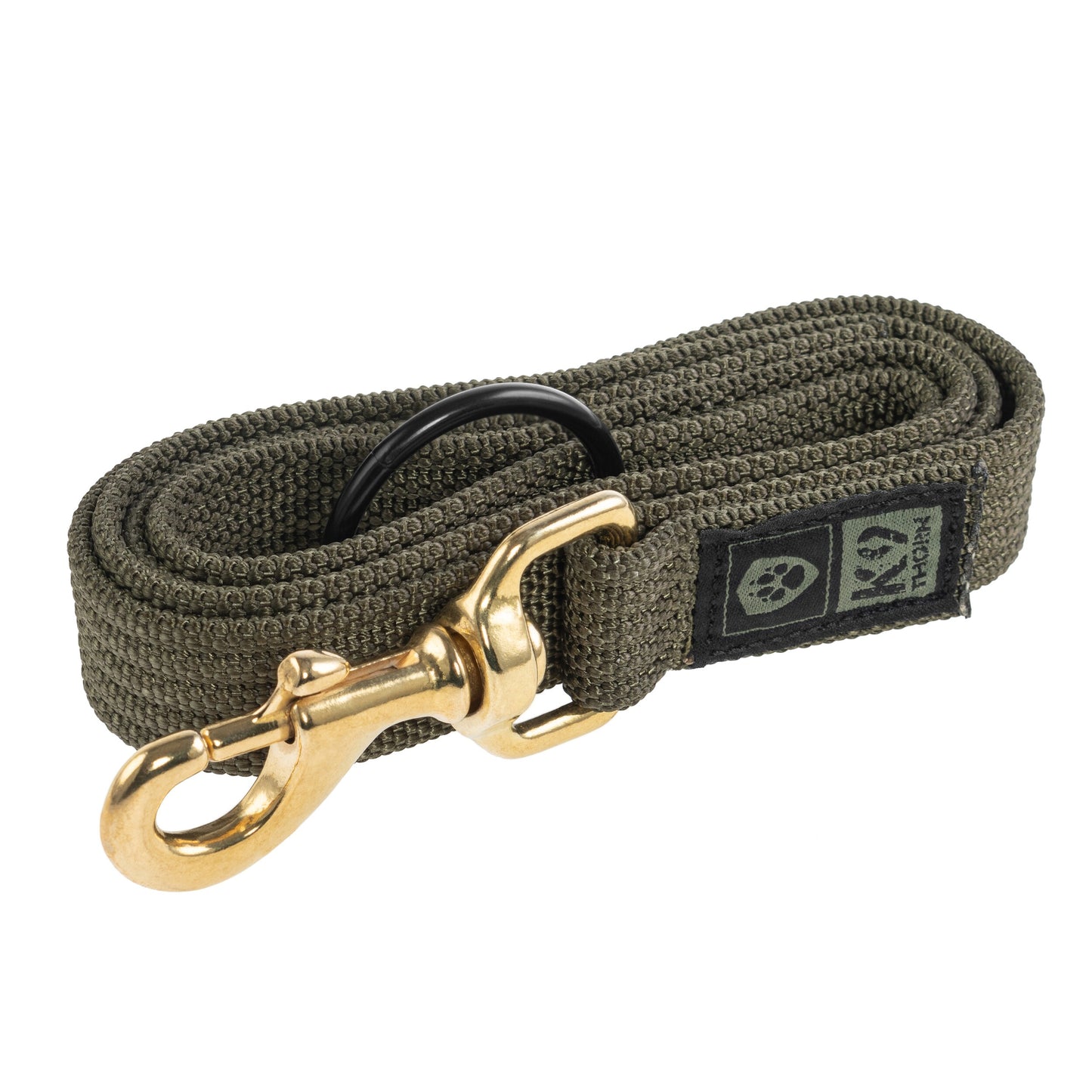 Smycz K9 Thorn z D-ringiem Olive - 150 cm