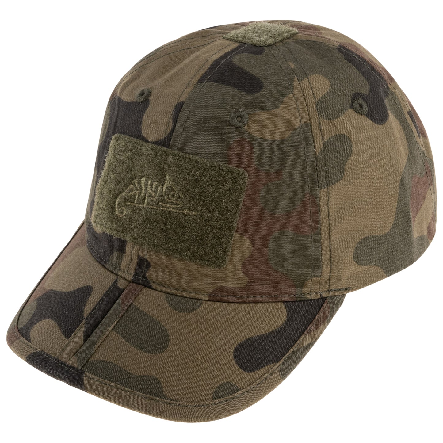 Czapka z daszkiem plus velcro Helikon Folding PolyCotton Rip-Stop - wz.93 Pantera PL Woodland