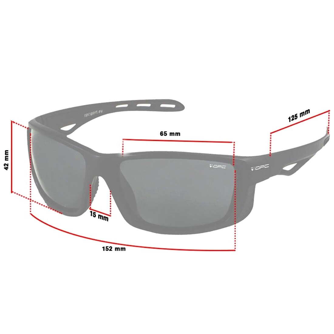 Okulary przeciwsłoneczne OPC Sport Everest Matt Black/Green Revo z polaryzacją