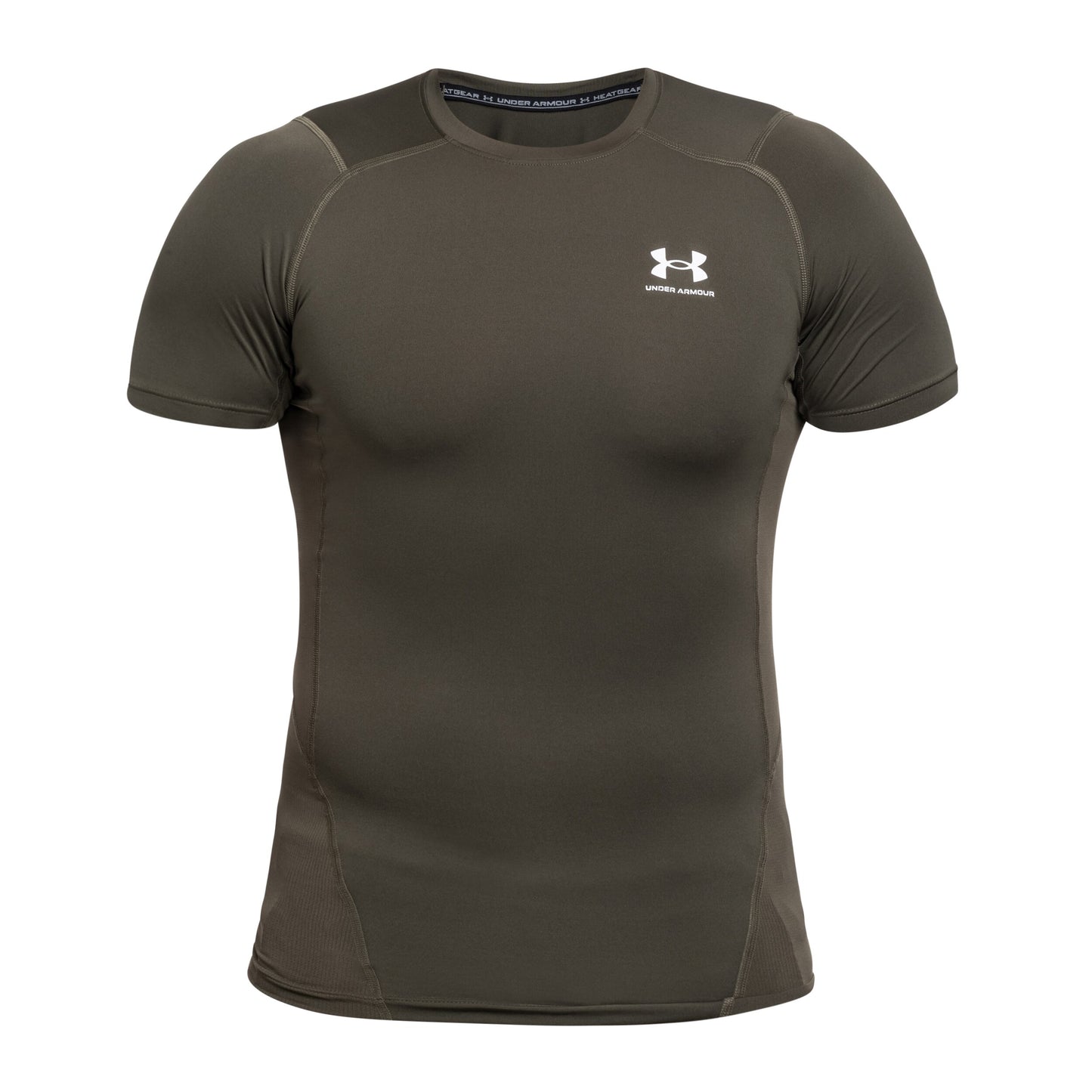 Koszulka Termoaktywna Under Armour Compressed HeatGear - Marine OD Green/White