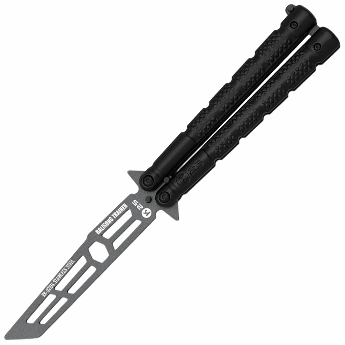Nóż składany treningowy motylek Martinez Albainox K25 Balisong - Black