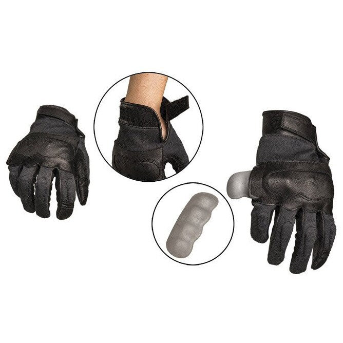 Rękawice taktyczne Mil-Tec - Black