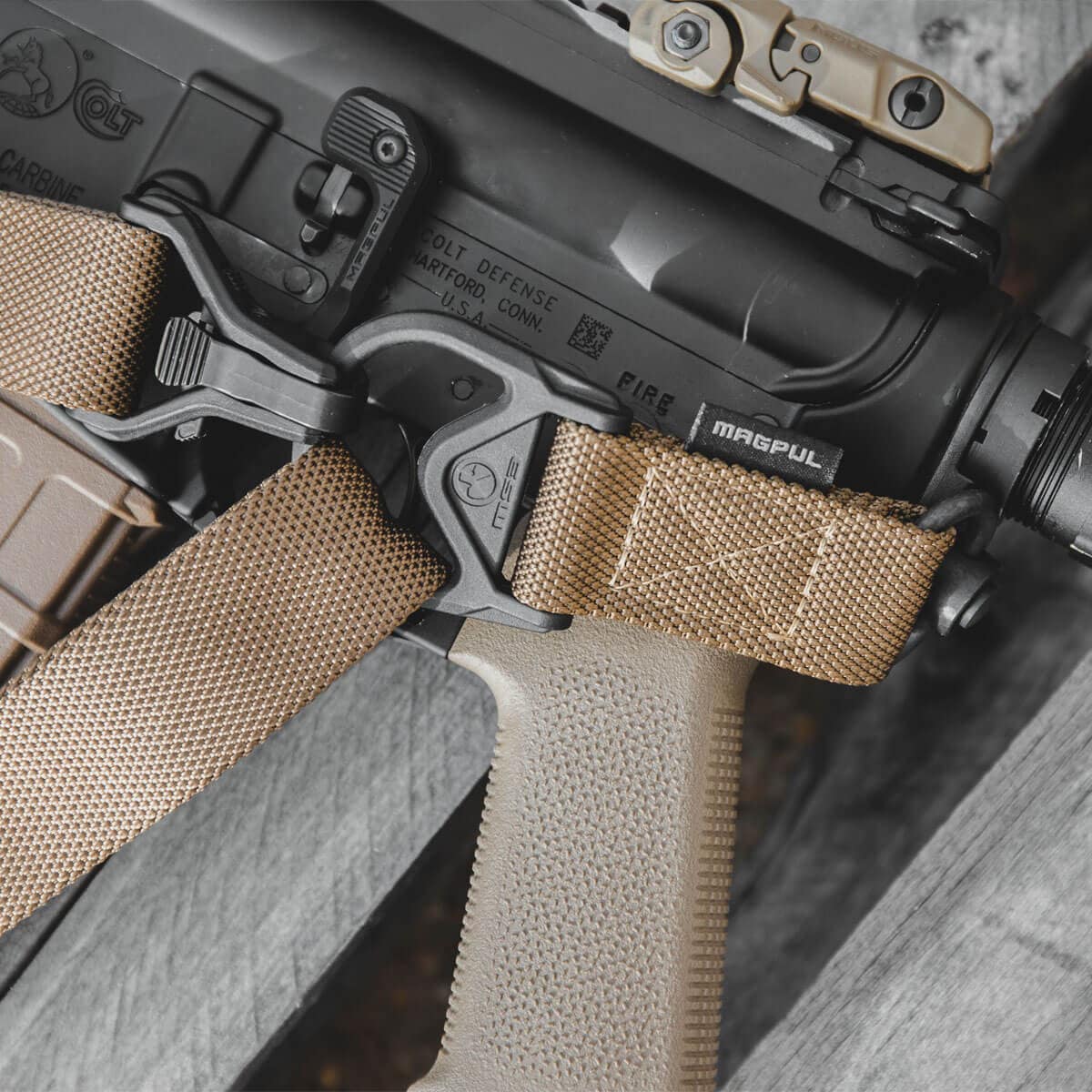 Zawieszenie taktyczne 1/2-punktowe Magpul MS3 Single QD Sling GEN 2 - Coyote