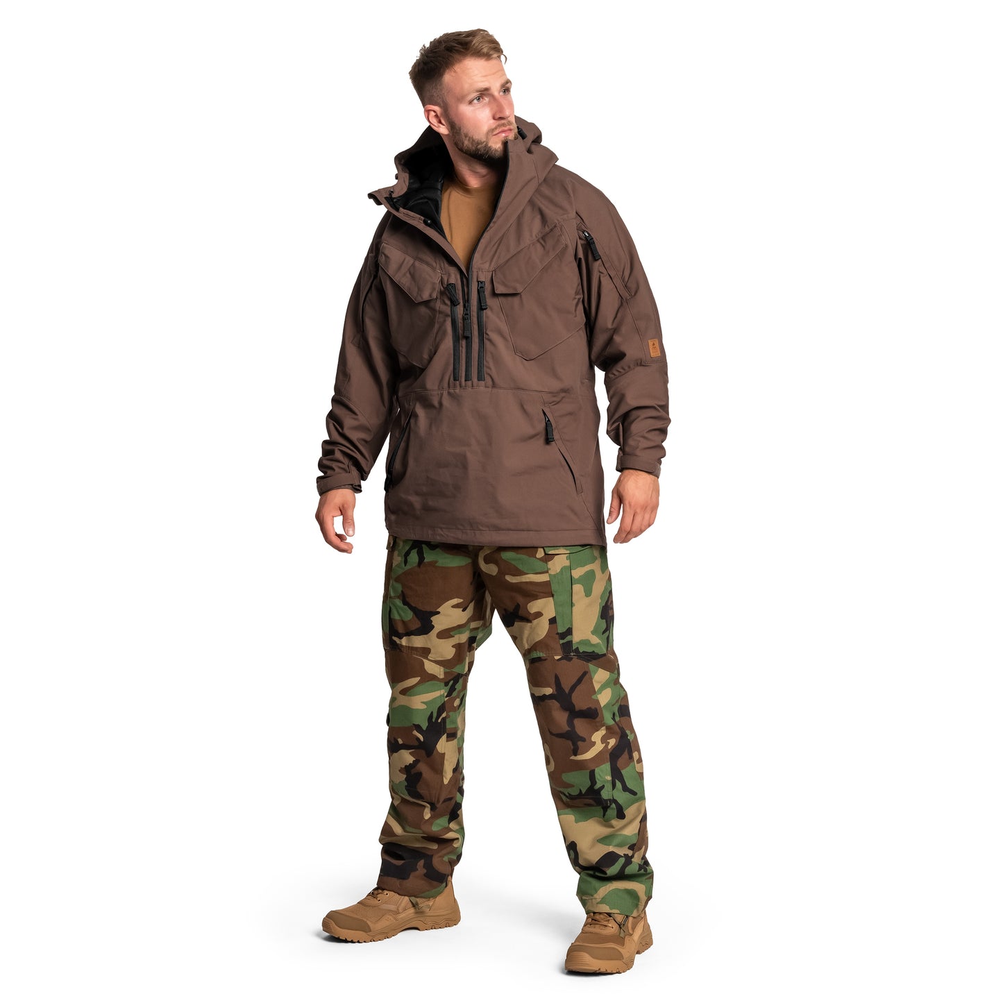 Kurtka Helikon Pilgrim Anorak - Earth Brown/Black