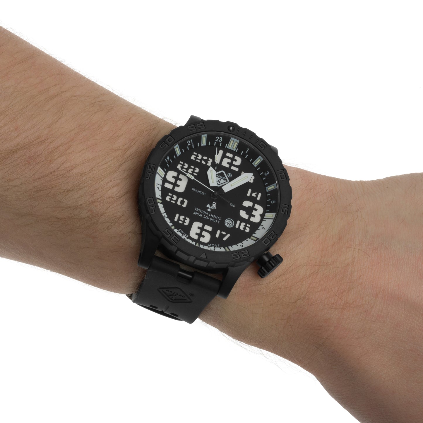 Zegarek Hazard 4 Heavy Water Diver Nightwatch GMT - Black