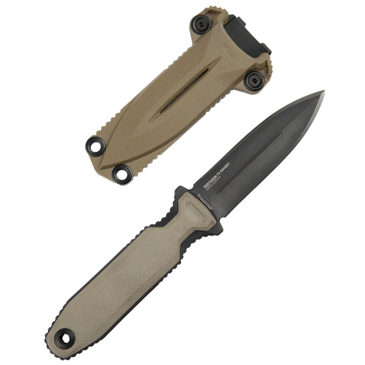 Nóż SOG Pentagon FX Covert - Flat Dark Earth