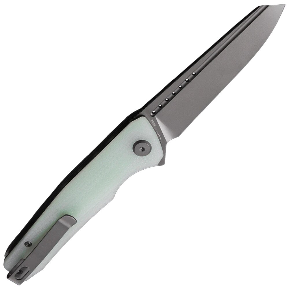 Nóż składany Bestech Knives Slyther - Grey Titanized, Transparent G10