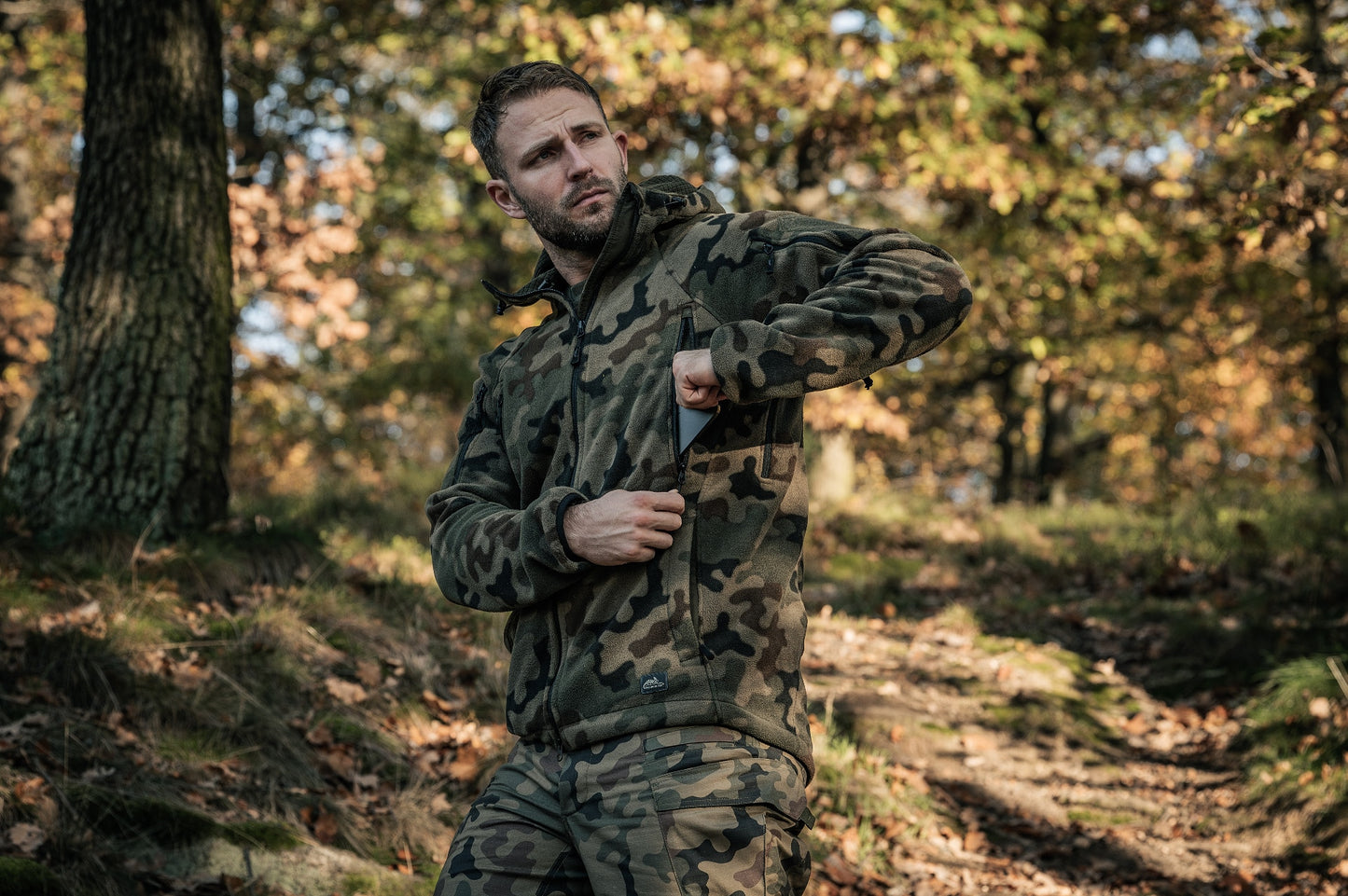Polar Helikon Patriot MK2 Hybrid Fleece - wz.93 Pantera PL Woodland