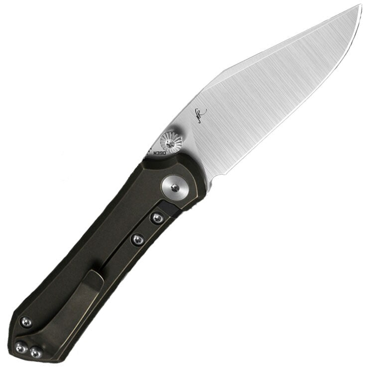 Nóż składany Bestech Knives Icarus - Silver Blade / Dark Bronze Titanium