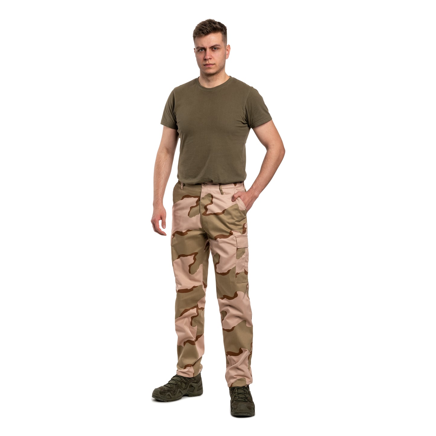 Spodnie wojskowe MFH US Combat BDU - 3 Color Desert