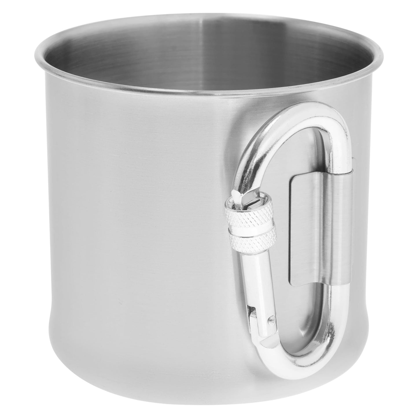 Kubek stalowy Mil-Tec z karabinkiem 500 ml