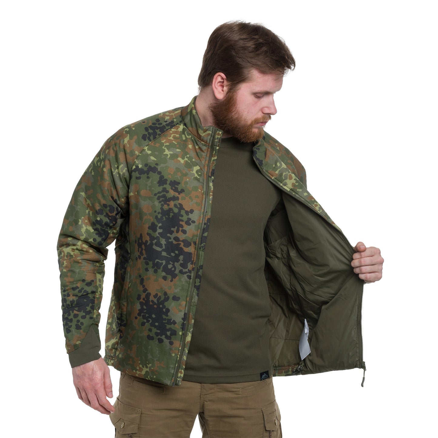Kurtka Helikon Wolfhound Climashield Apex - Flecktarn