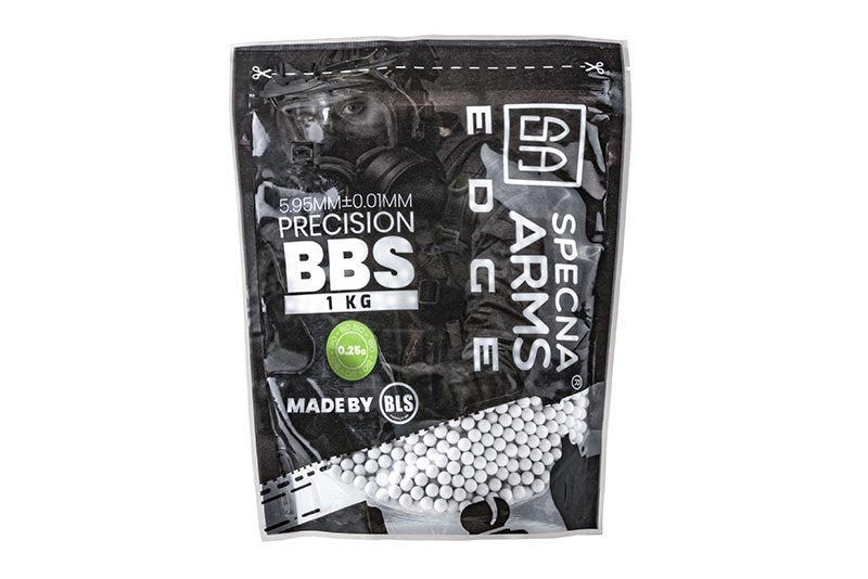 Kulki biodegradowalne ASG Specna Arms EDGE 0.25g 1kg - biały