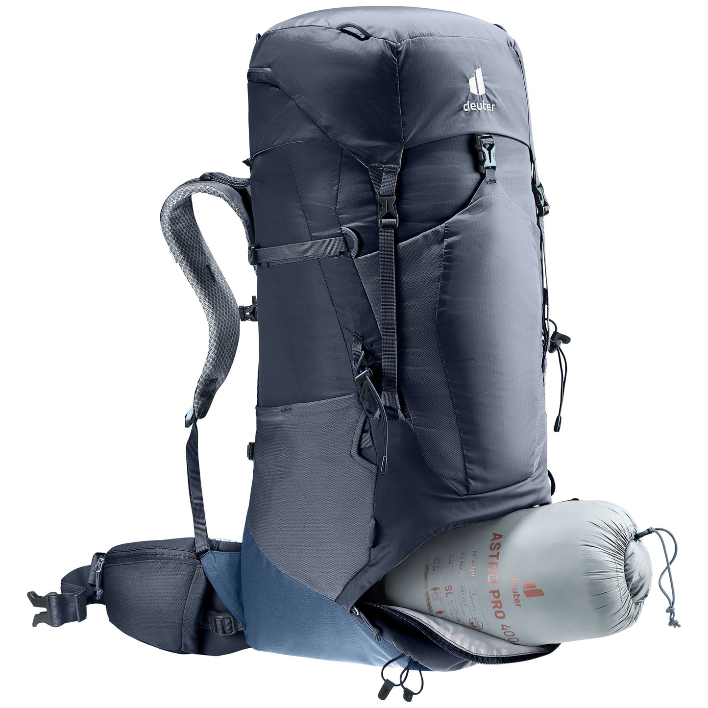 Plecak Deuter Aircontact lite 50 + 10 l - Black/Marine
