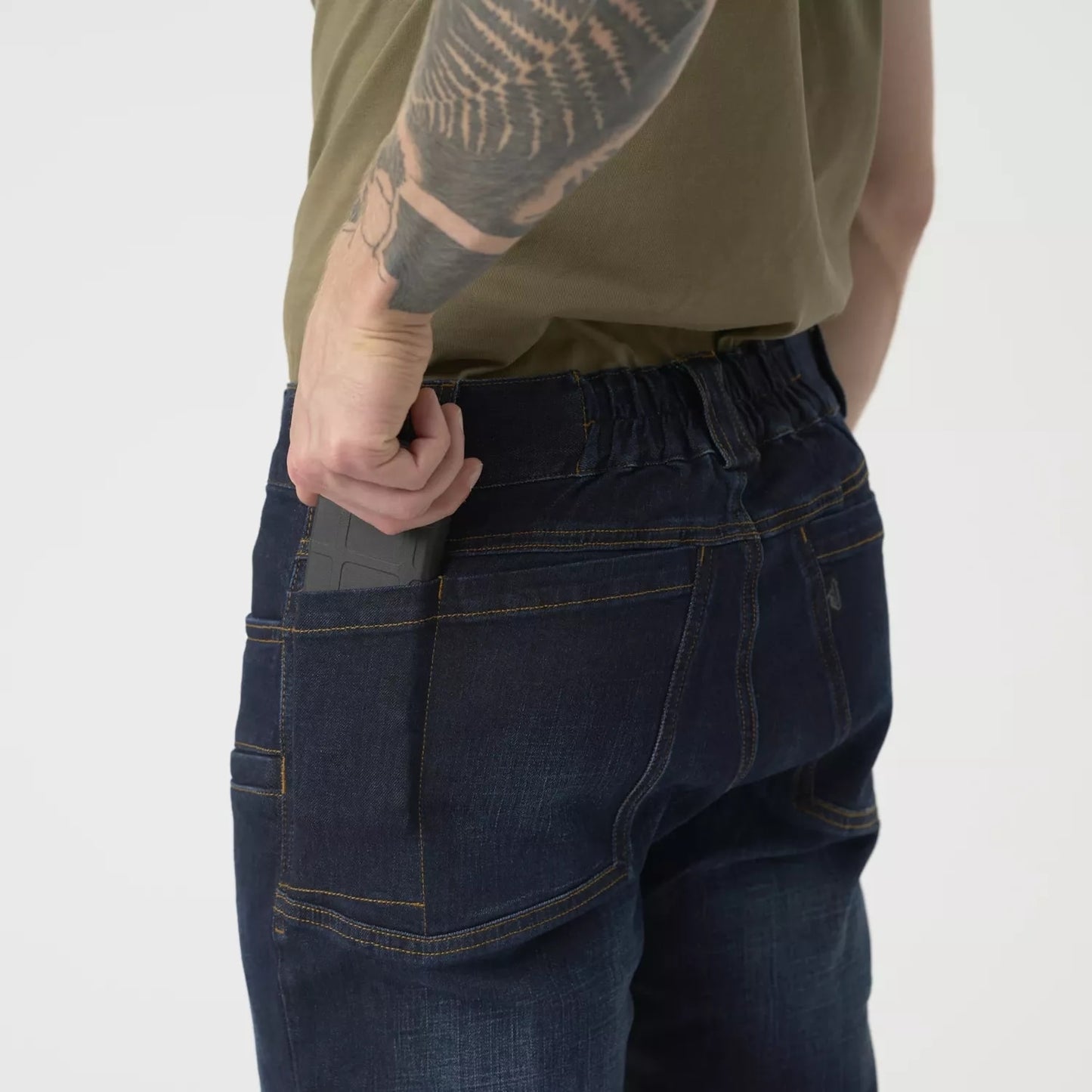 Spodnie Helikon Greyman Tactical Jeans Slim Denim Mid - Denim Blue