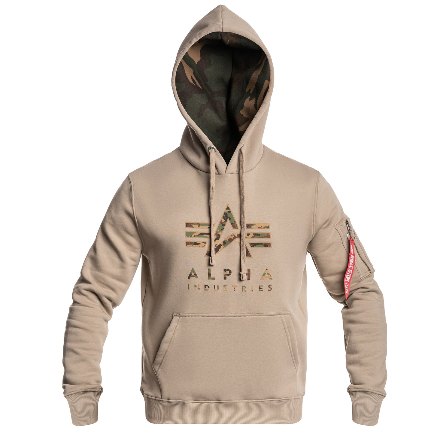 Bluza Alpha Industries Camo TPU Hoody - Vintage Sand