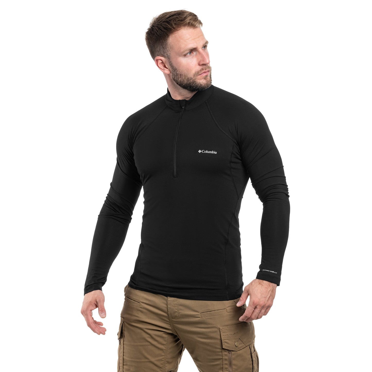 Bluza termoaktywna Columbia Midweight Stretch Long Sleeve Half Zip - Black