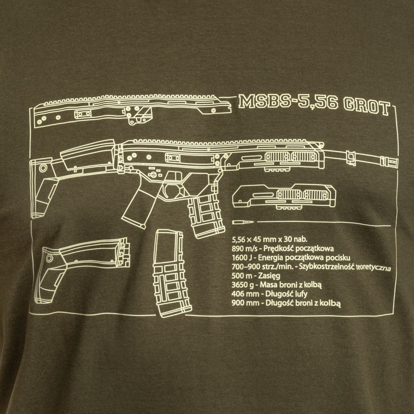 Koszulka T-shirt Grot - Olive