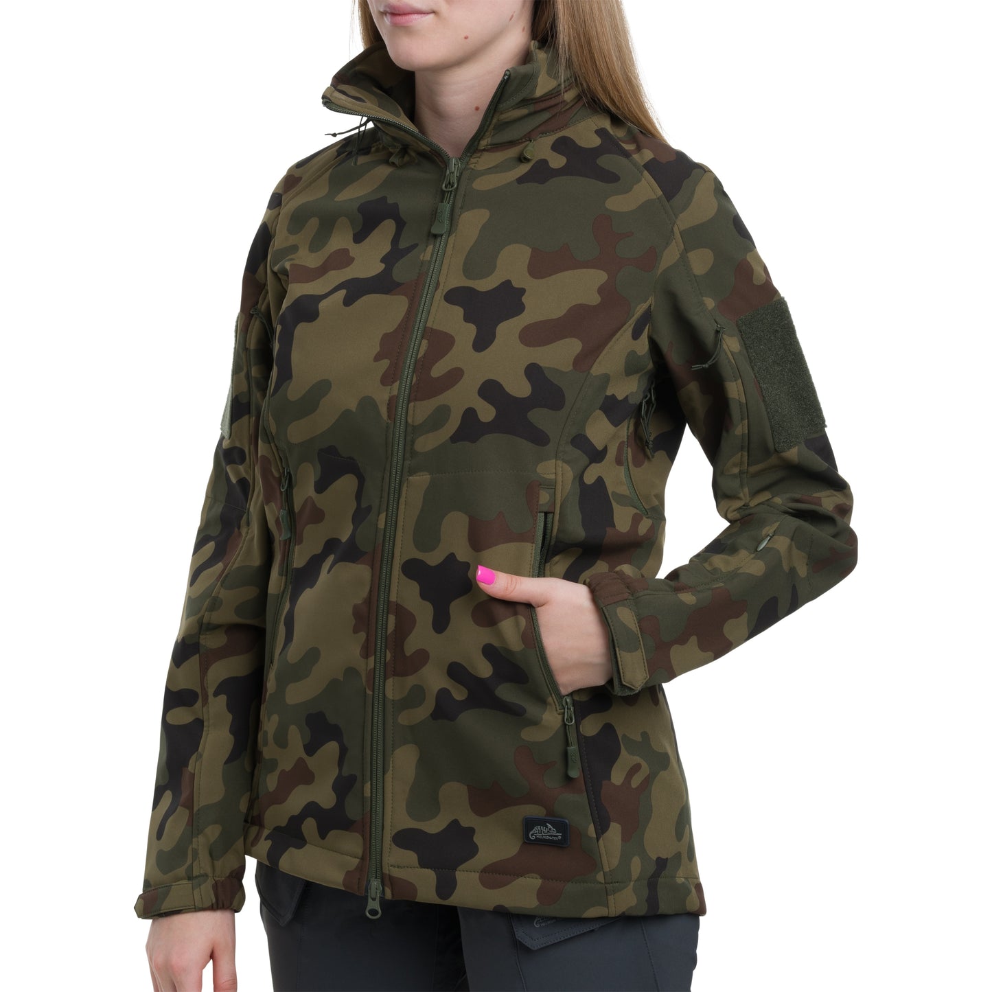 Kurtka damska Helikon Gunfighter Softshell - wz.93 Pantera PL Woodland