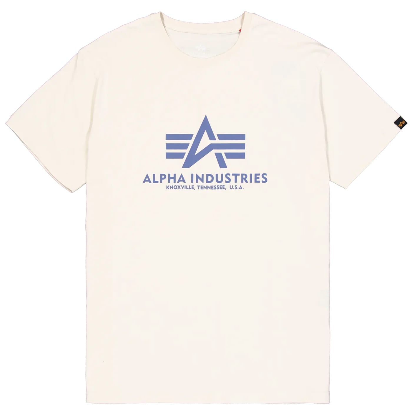 Koszulka T-shirt Alpha Industries Basic - Vintage White/Night Purple