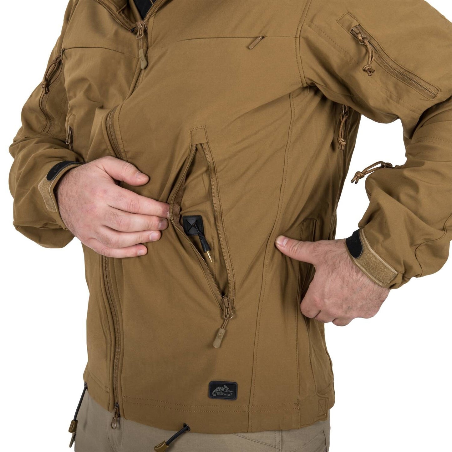 Kurtka Helikon Cougar Softshell Windblocker QSA HID - Coyote