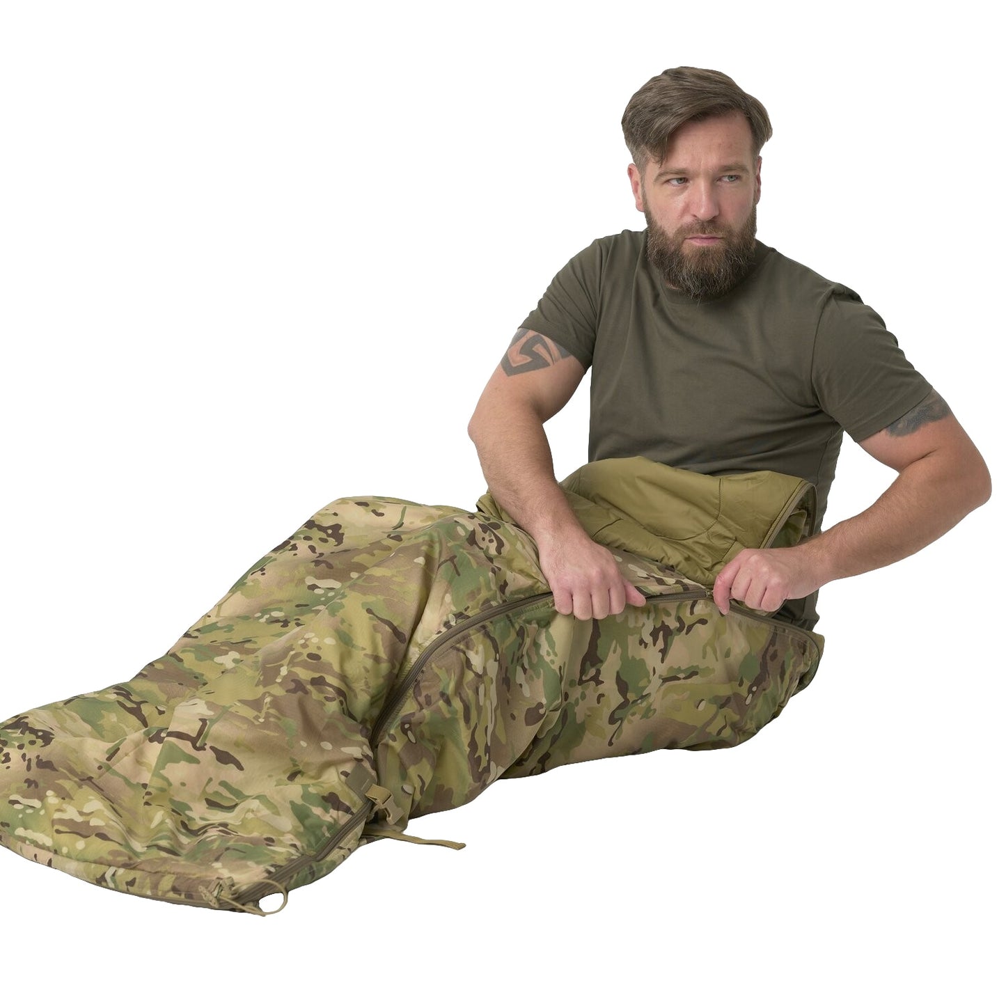 Ponczo Helikon Swagman Roll Climashield Apex z funkcją śpiwora - MultiCam