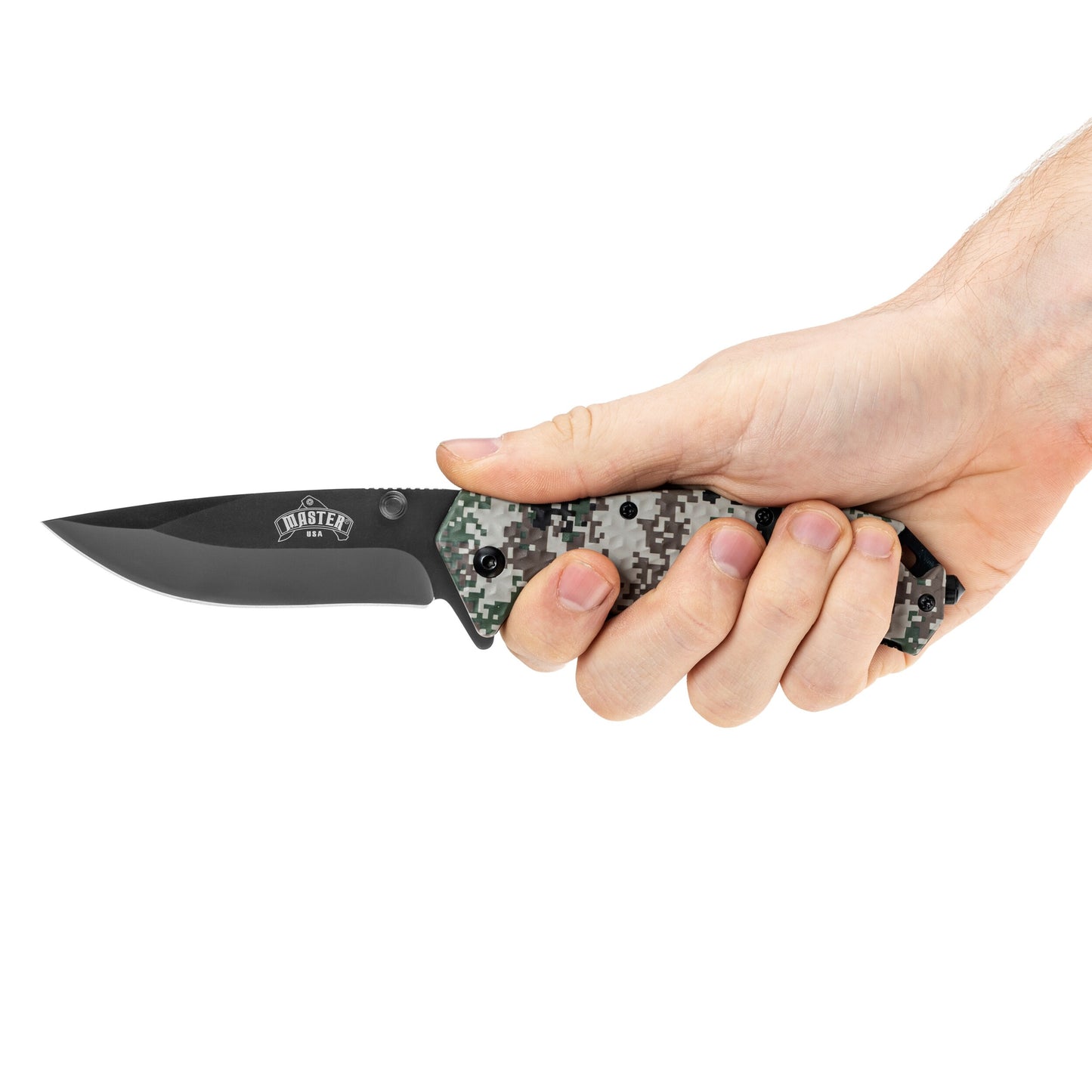 Nóż składany ratowniczy Master Cutlery MU-A001DG Spring Assisted - Digital Camo