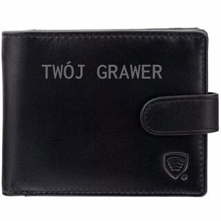 Portfel skórzany Koruma Smart RFID Block - Black