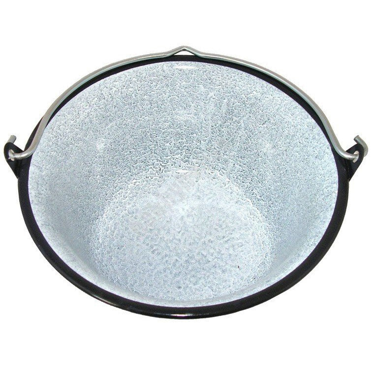 Kociołek węgierski polowy emaliowany MFH 6L Black