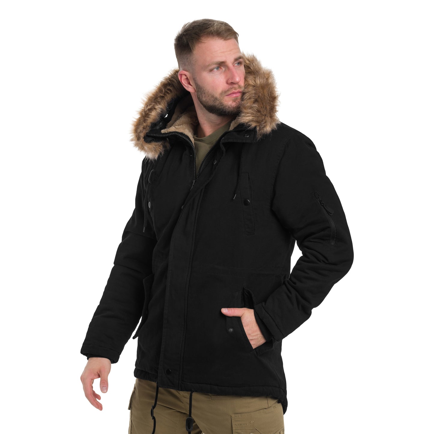 Kurtka Military Wear Fish Tail Parka - Black