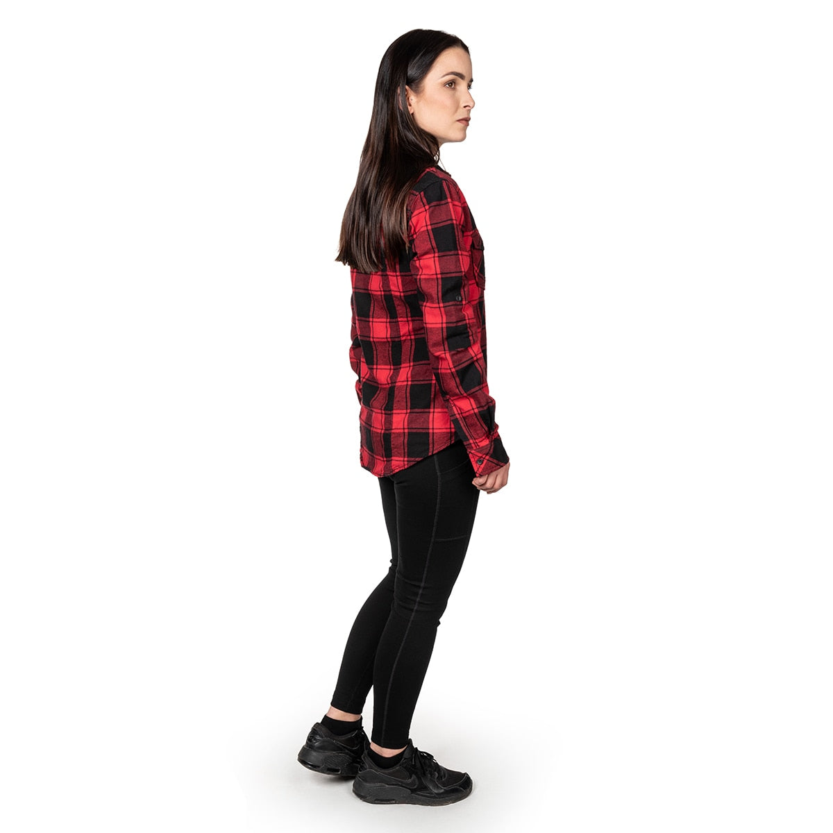 Koszula damska Brandit AMY flanelowa - Red/Black