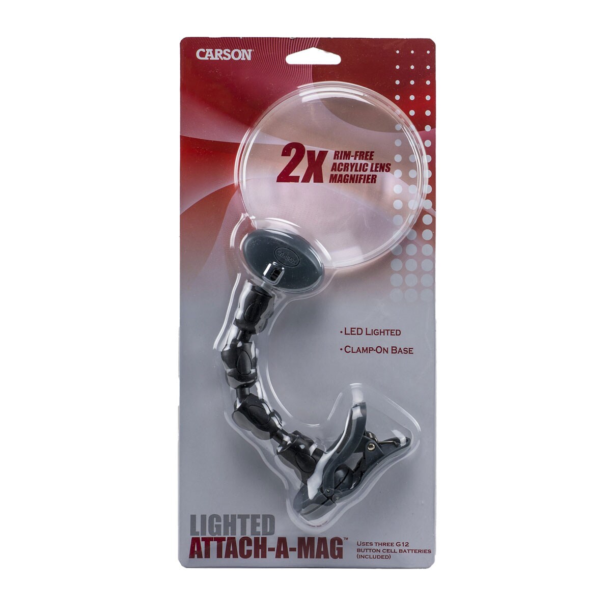 Lupa Carson Attach-A-Mag Clip 2x