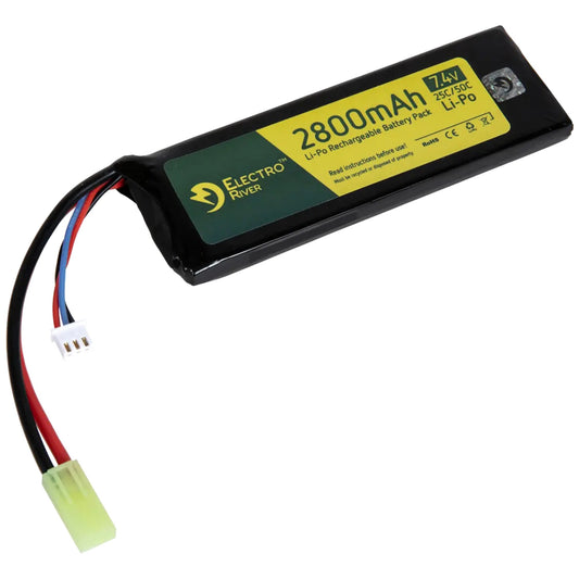 Akumulator ASG Electro River Li-Po 7,4V 2800 mAh 25/50C - Tamiya mały