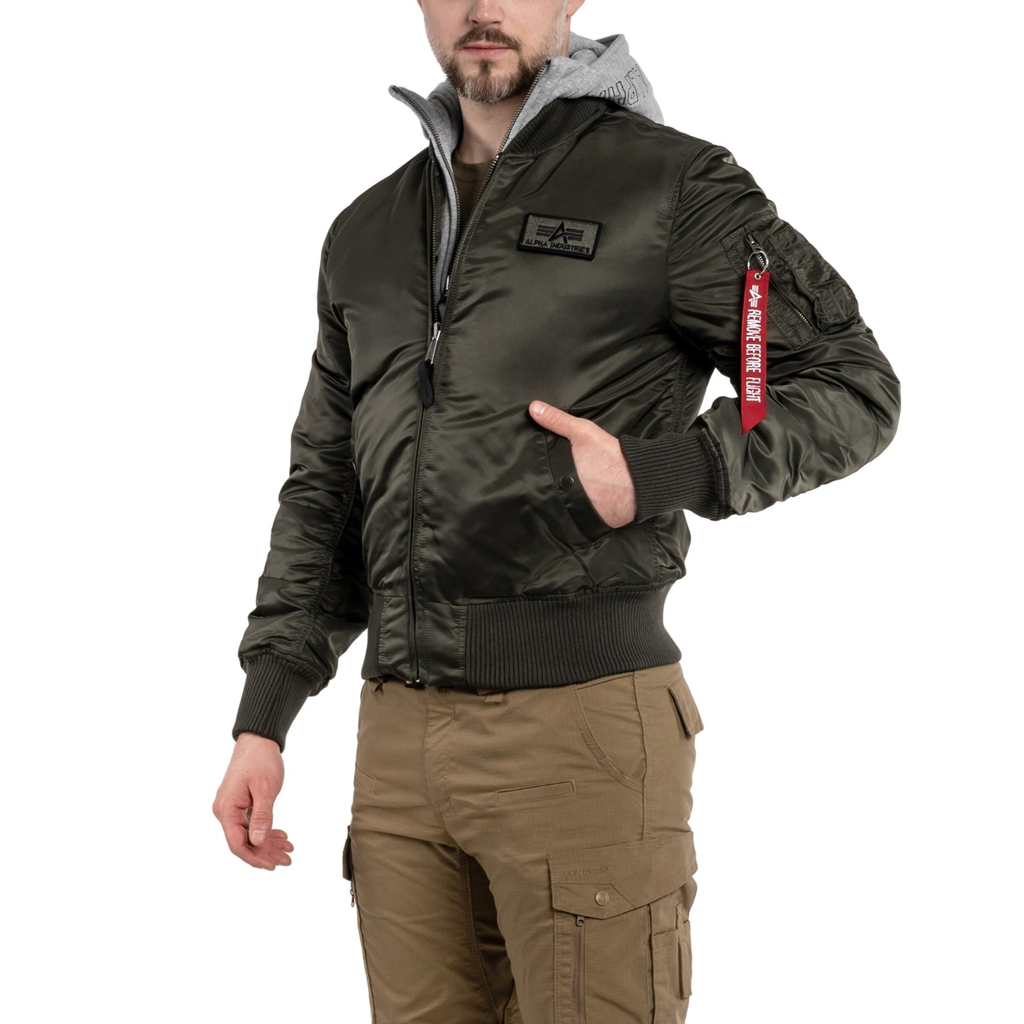 Kurtka Alpha Industries MA-1 D-Tec - Rep. Grey