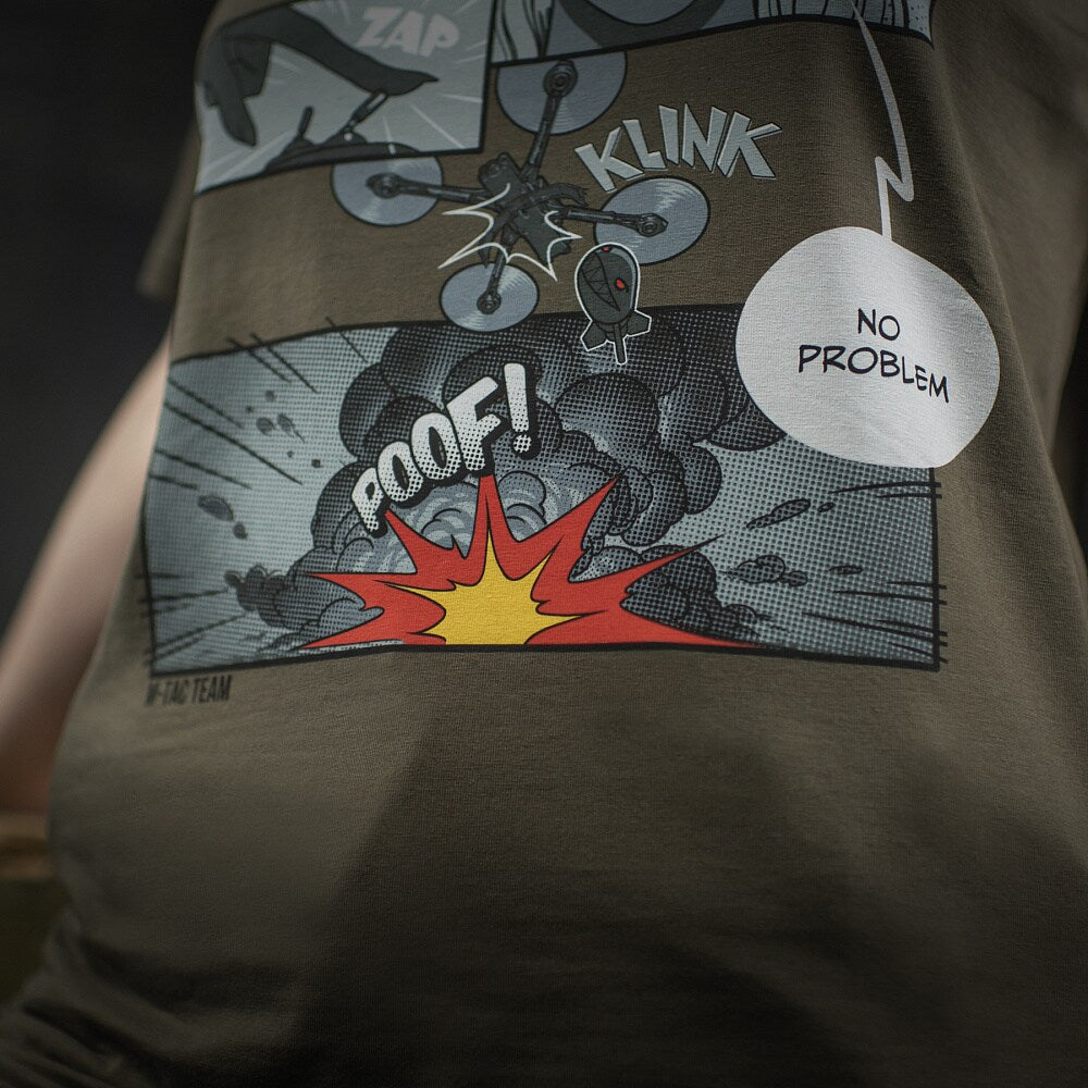 Koszulka T-shirt M-Tac Comics Drone Girl - Dark Olive