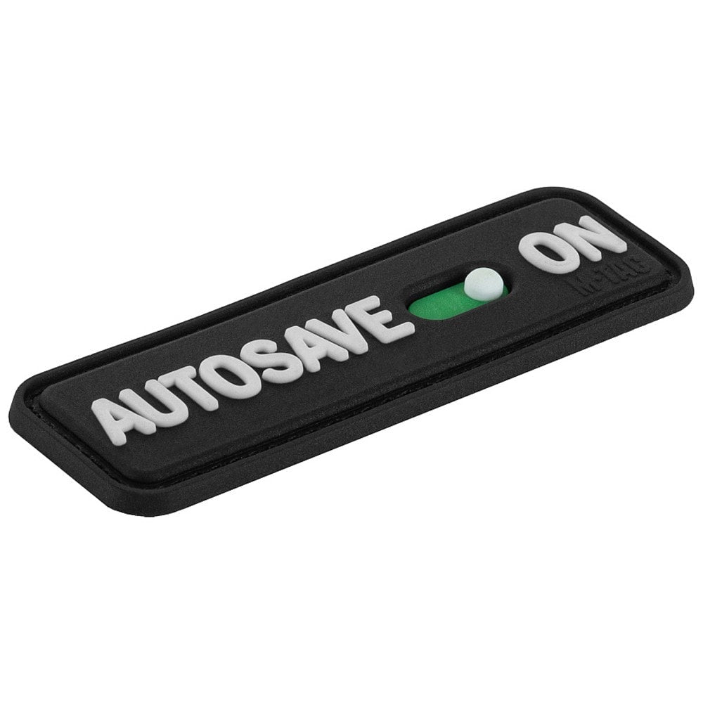Naszywka M-Tac AUTOSAVE ON PVC - Black