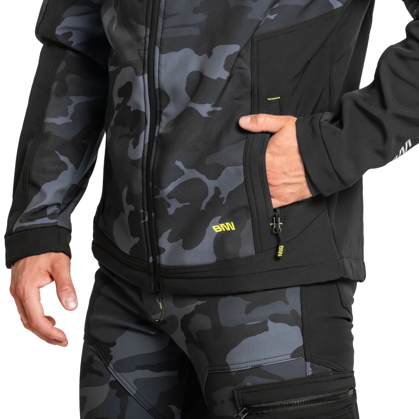 Kurtka Bennon Camos Softshell - Black/Grey