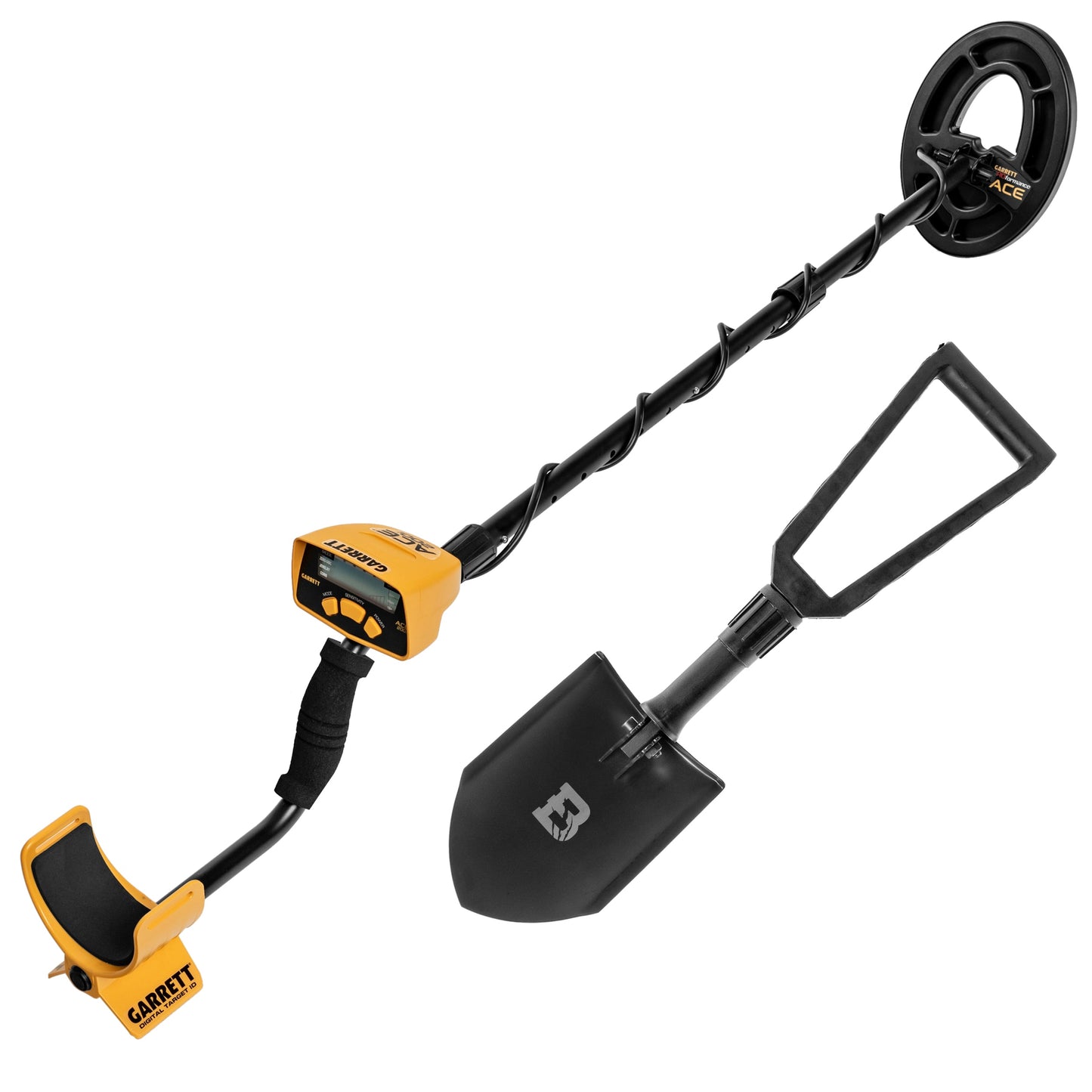 Wykrywacz metali Garrett ACE 200i + saperka składana Badger Outdoor US Army - zestaw