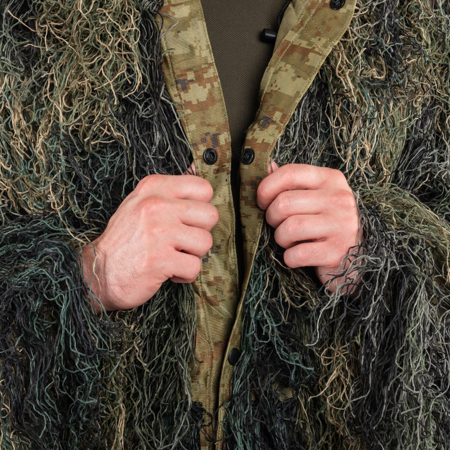 Strój maskujący Mil-Tec Parka Ghillie Anti Fire Pro - Woodland