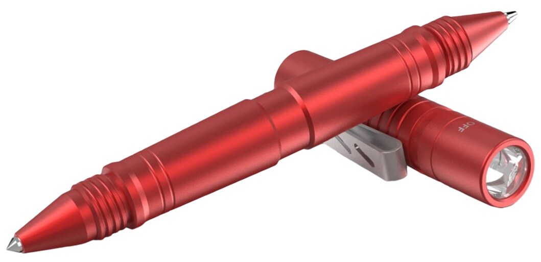 Latarka długopis taktyczny Wuben TP10-G Red - 130 lumenów
