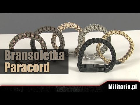 Bransoletka Paracord Badger Outdoor z krzesiwem - Black
