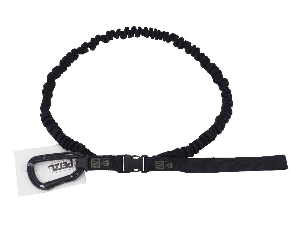 Smycz K9 Thorn Petzl z amortyzatorem Czarna - 150 cm