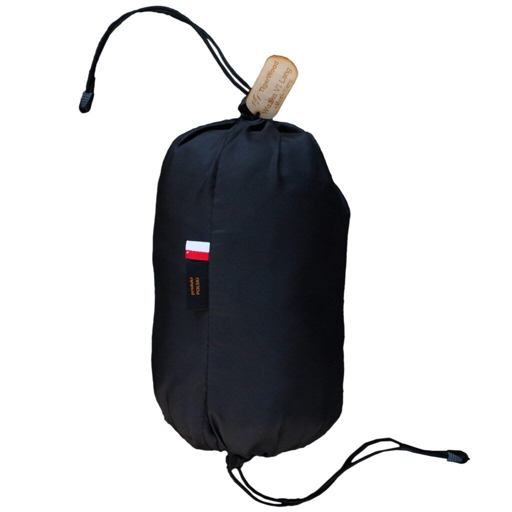 Hamak TigerWood Ważka V1 Long Pocket Black - z moskitierą