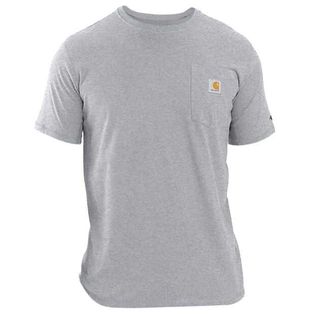 Koszulka Carhartt Force Midweight S/S Pocket - Heather Grey